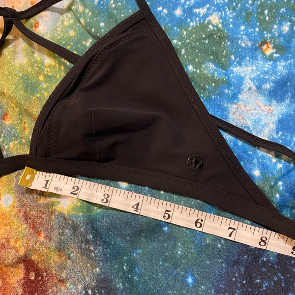Lulu lemon black tie back bikini top. Sz S - Picture 8 of 8